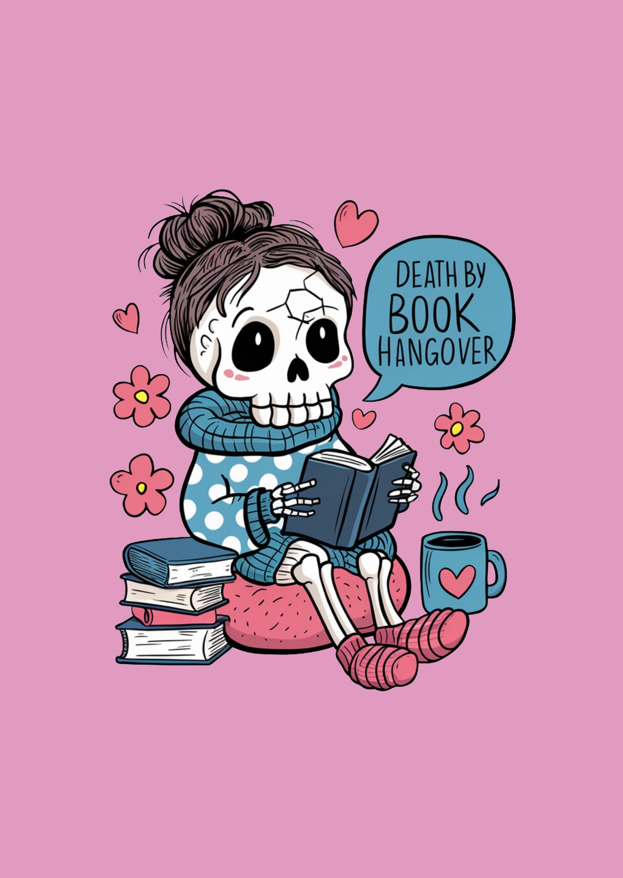 Death by Book Hangover (roze)
