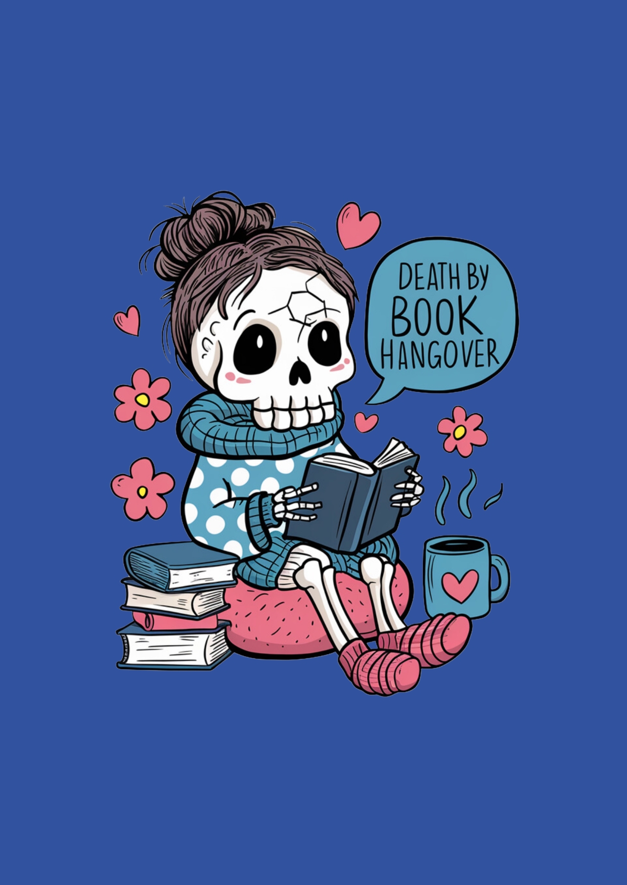 Death by Book Hangover (blauw)